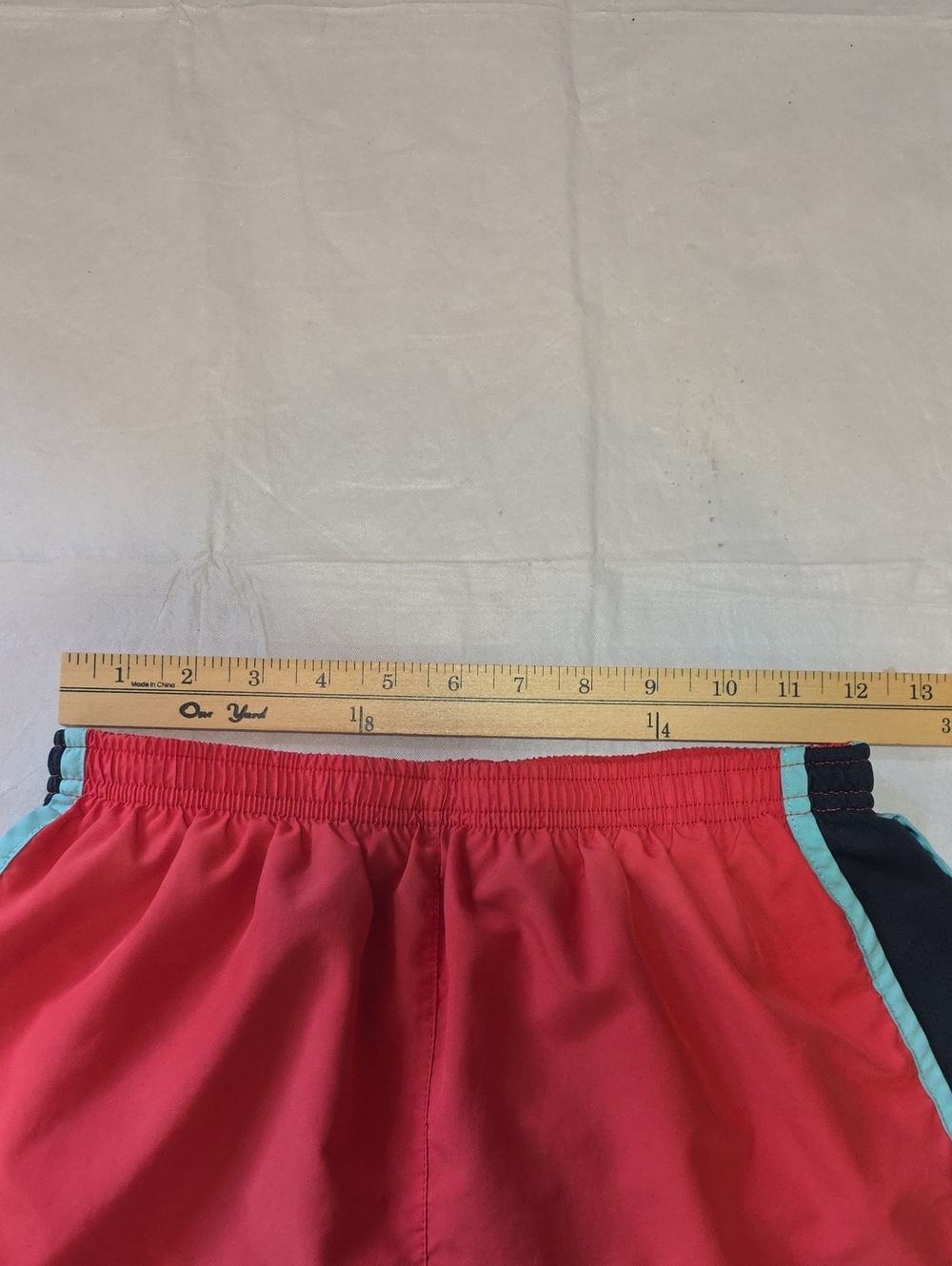 Nike Dri-Fit Women's Running Shorts Built in Brief Orange Aqua Black S - Picture 4 of 7